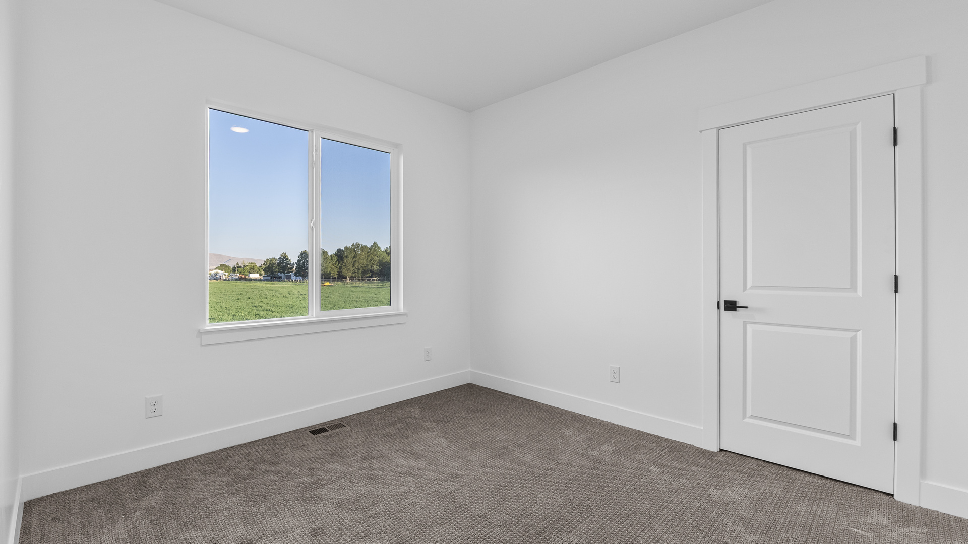 Bedroom with windows