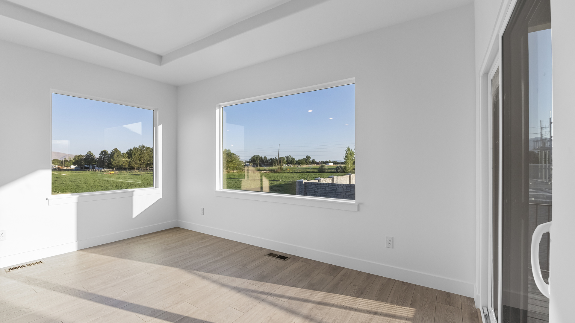 Main living space with large window
