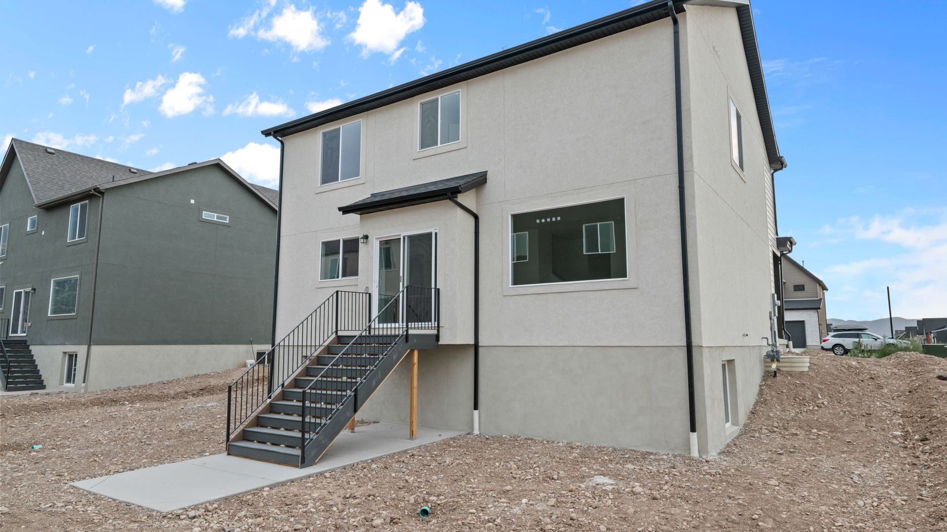 Modern Farmhouse elevation Carter in Salem Utah.