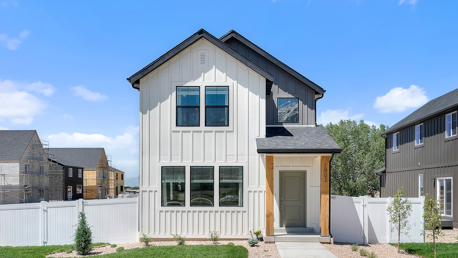 Austin exterior farmhouse elevation