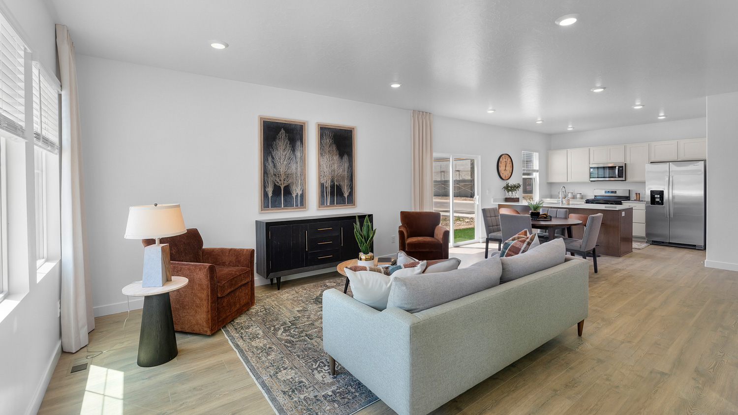 Living room with windows.