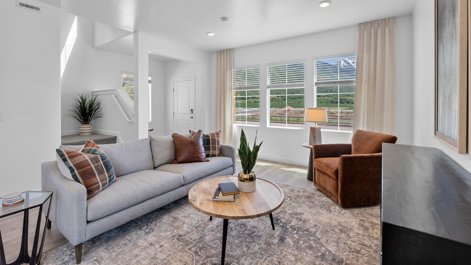 Living room with windows.
