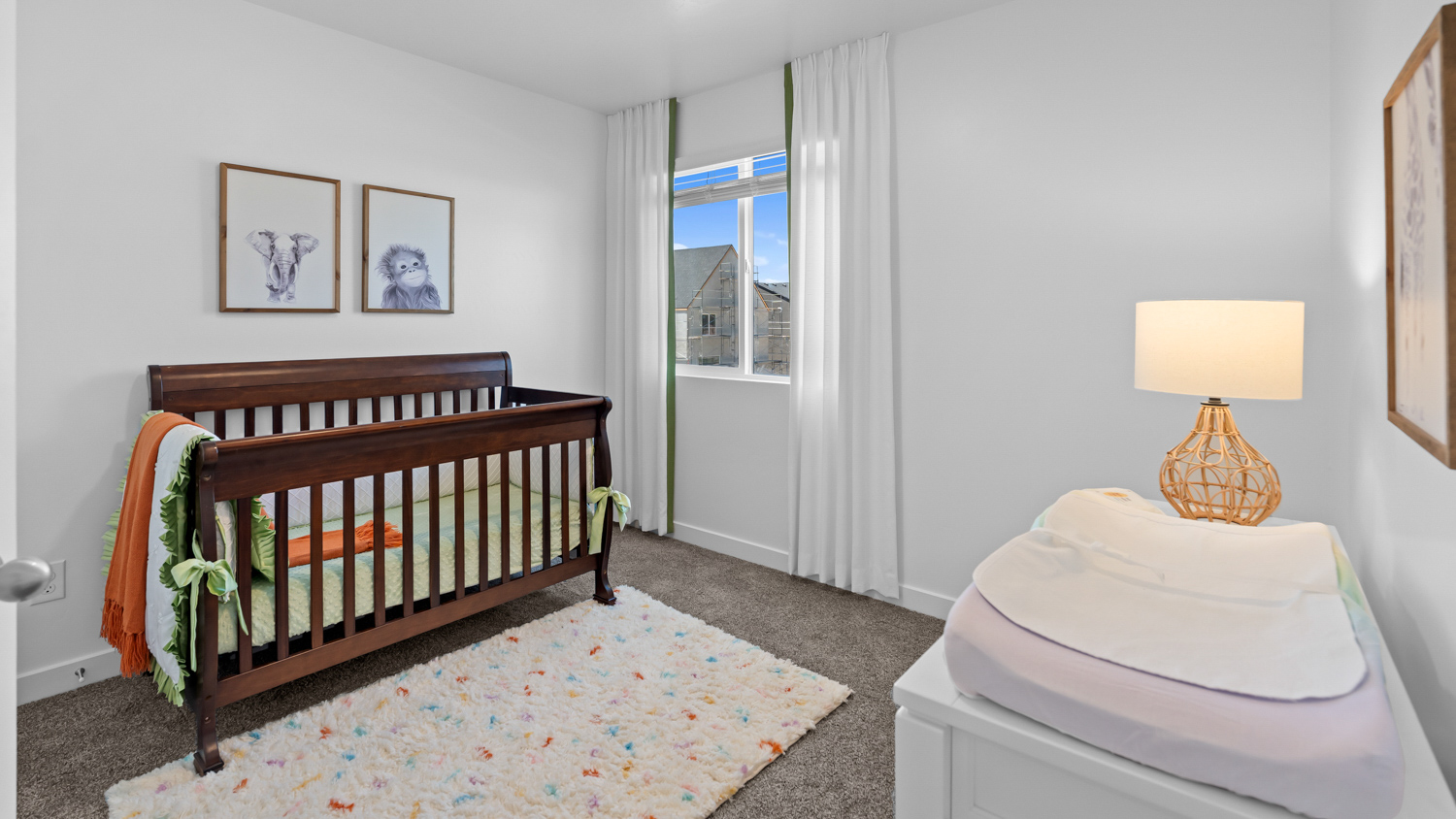 Bedroom featuring window.
