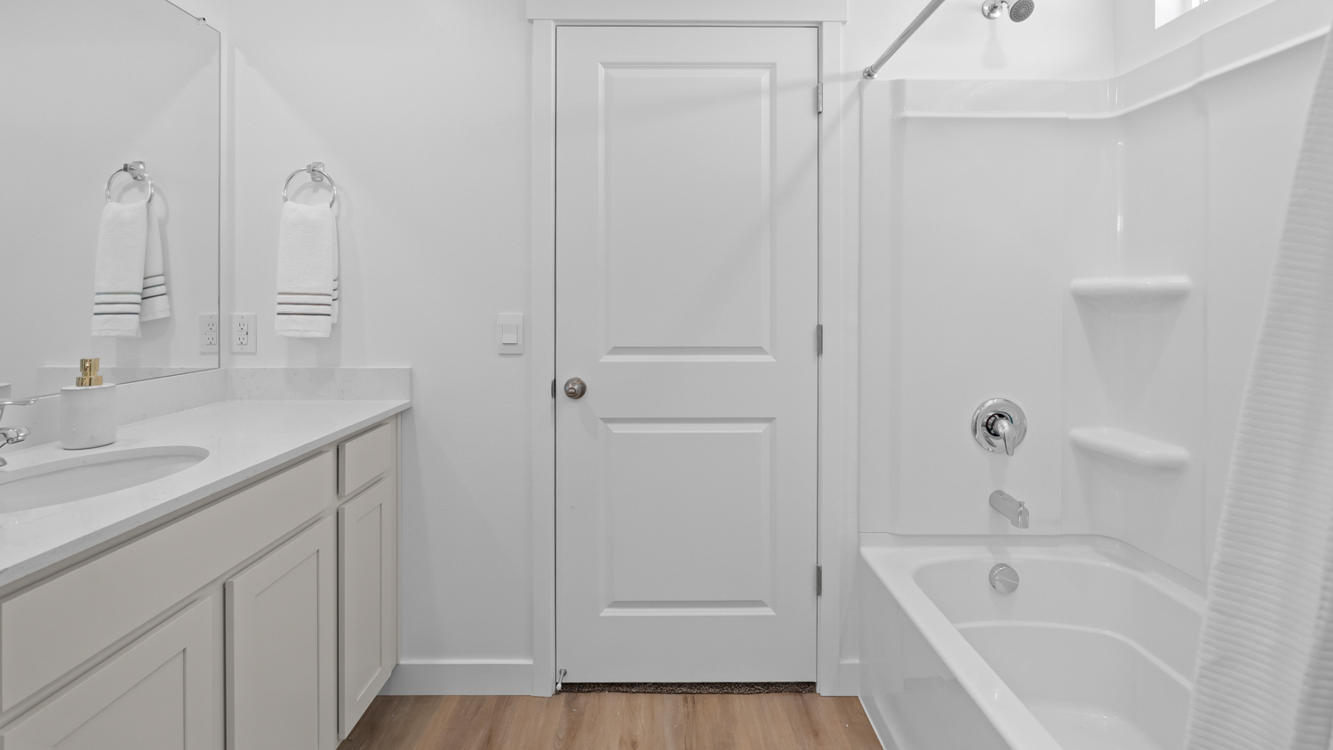 Primary bathroom with vanity.