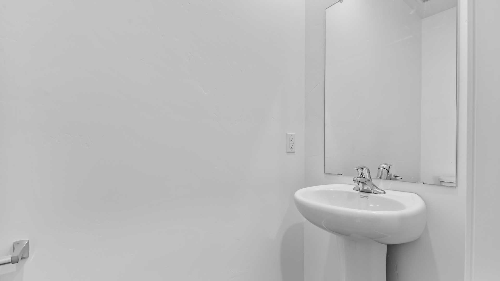 Powder bathroom off the mudroom.