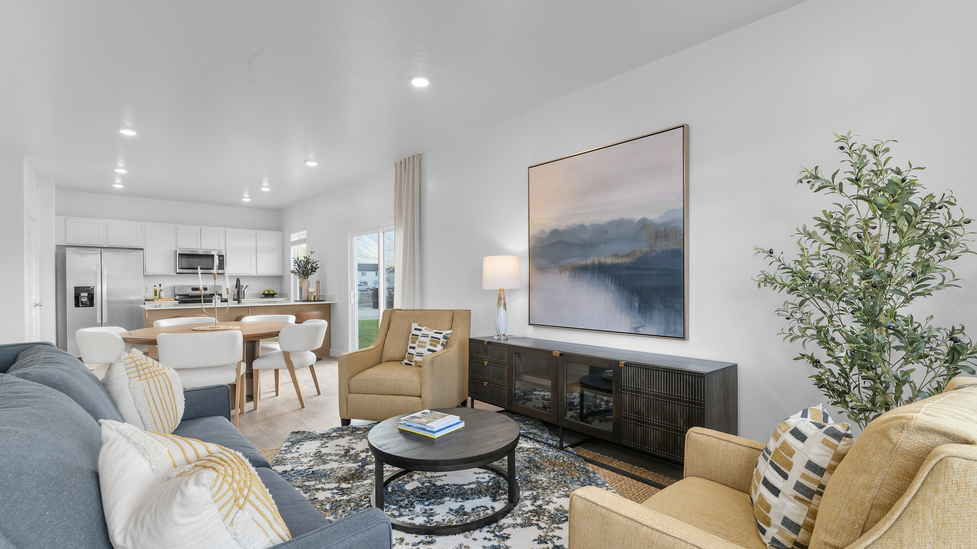 Living room with windows.