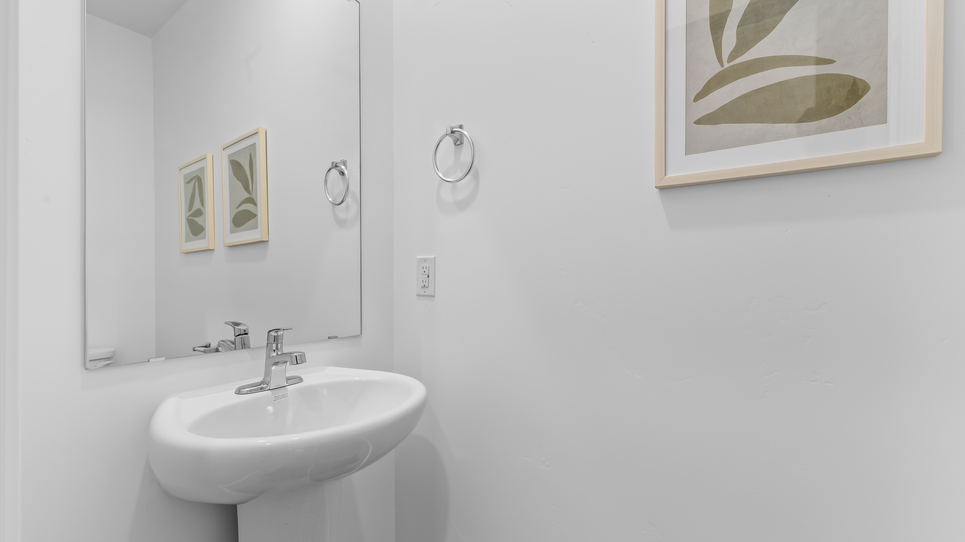 Powder bathroom off the mudroom.