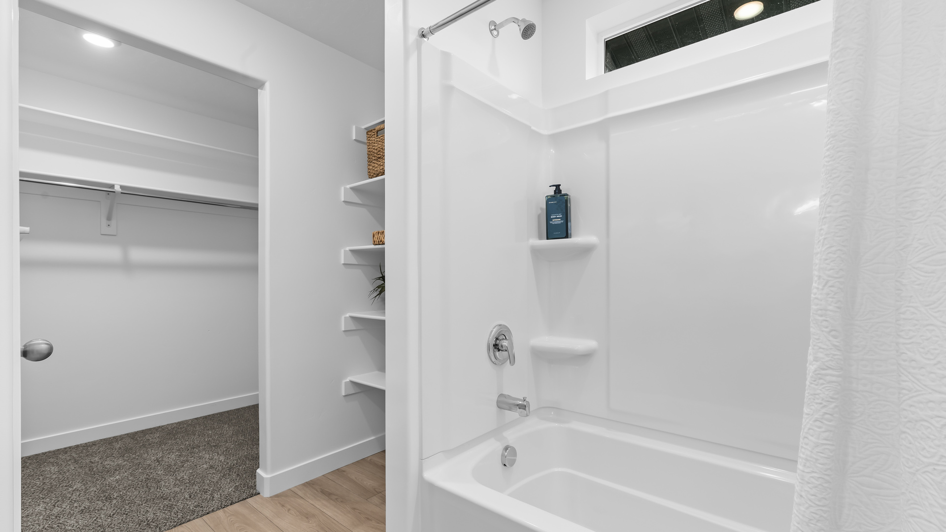 Primary bathroom with vanity.