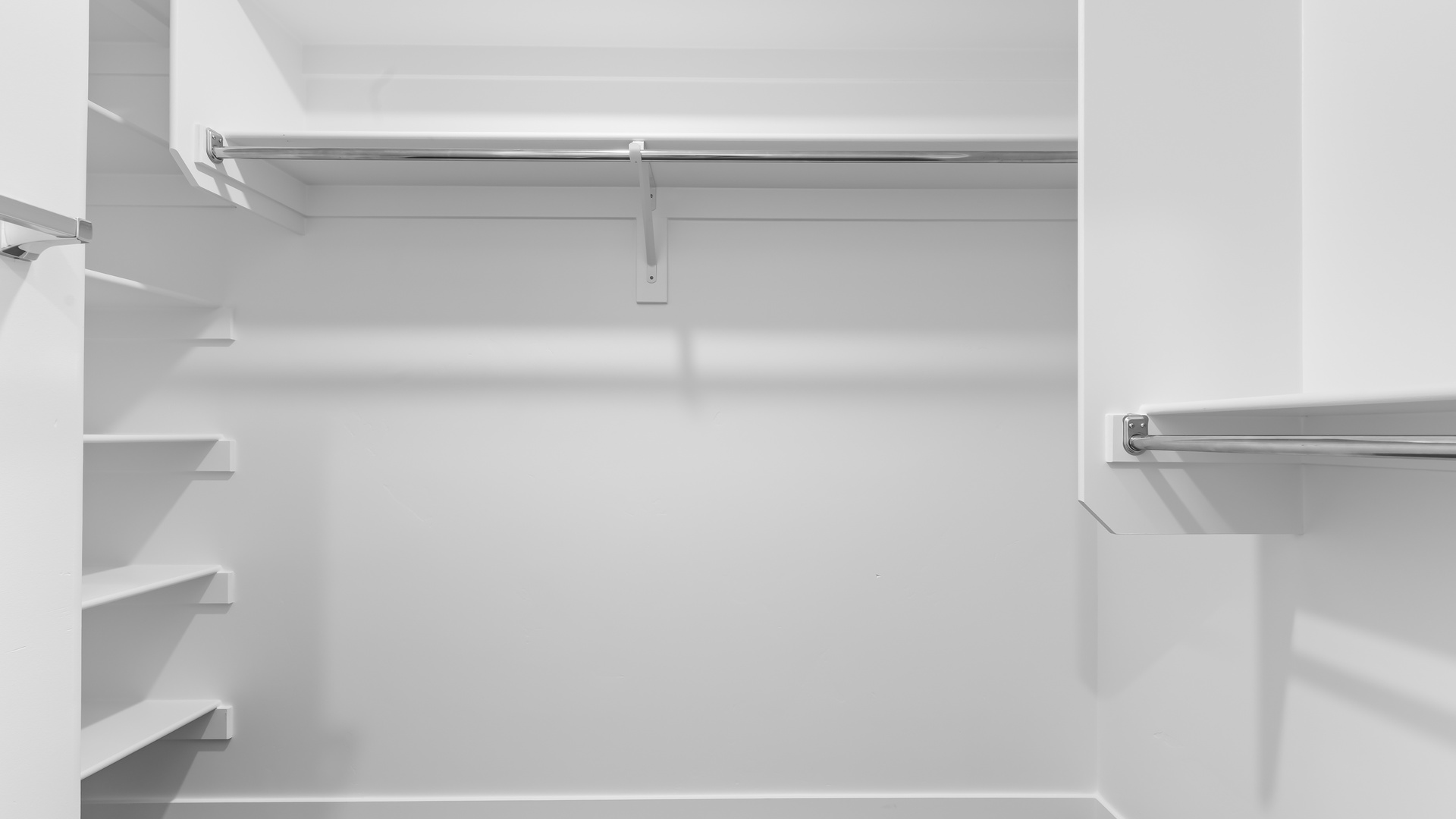 Spacious walk-in closet.