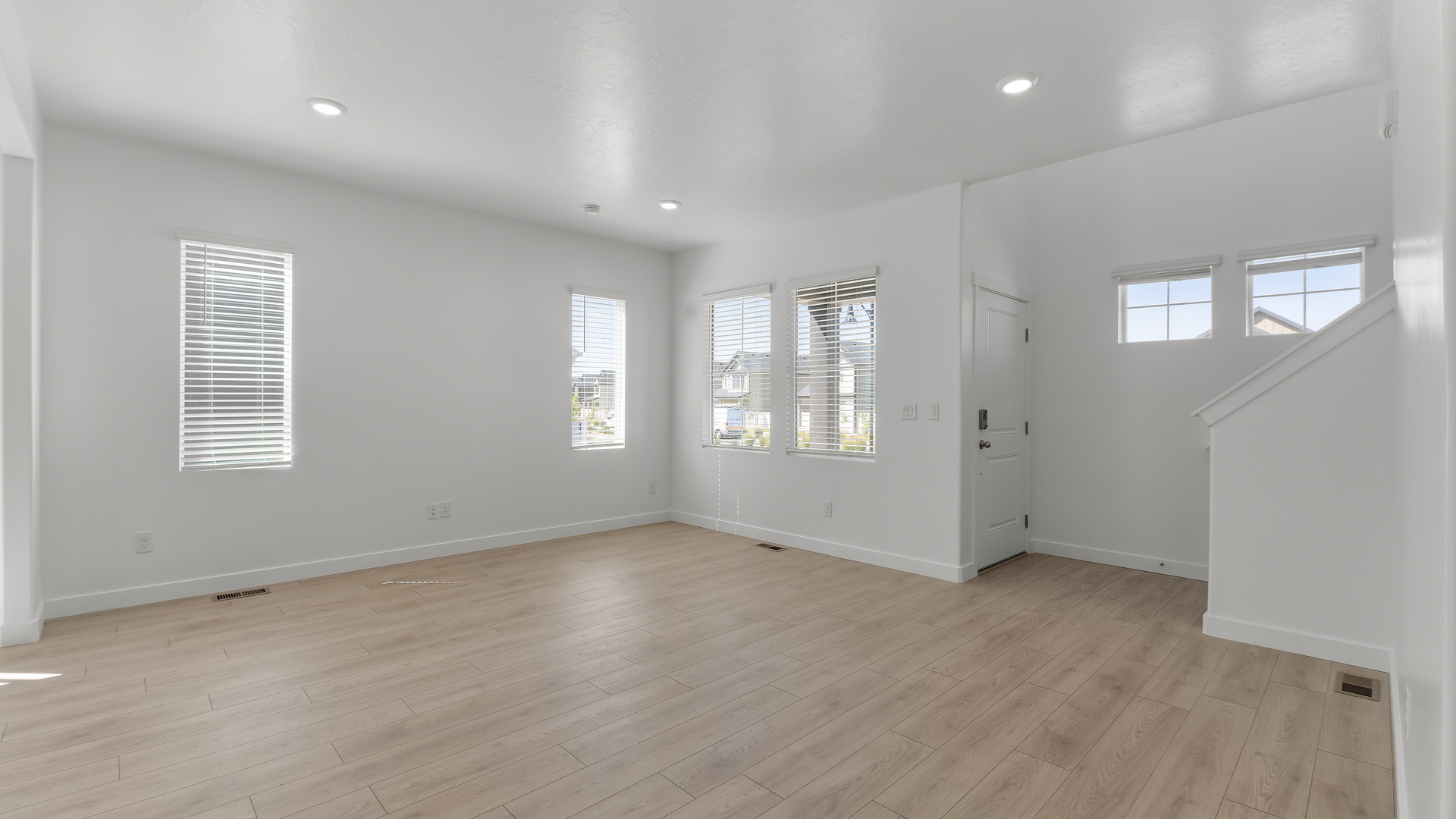 Entry and living room.Entry and living room.