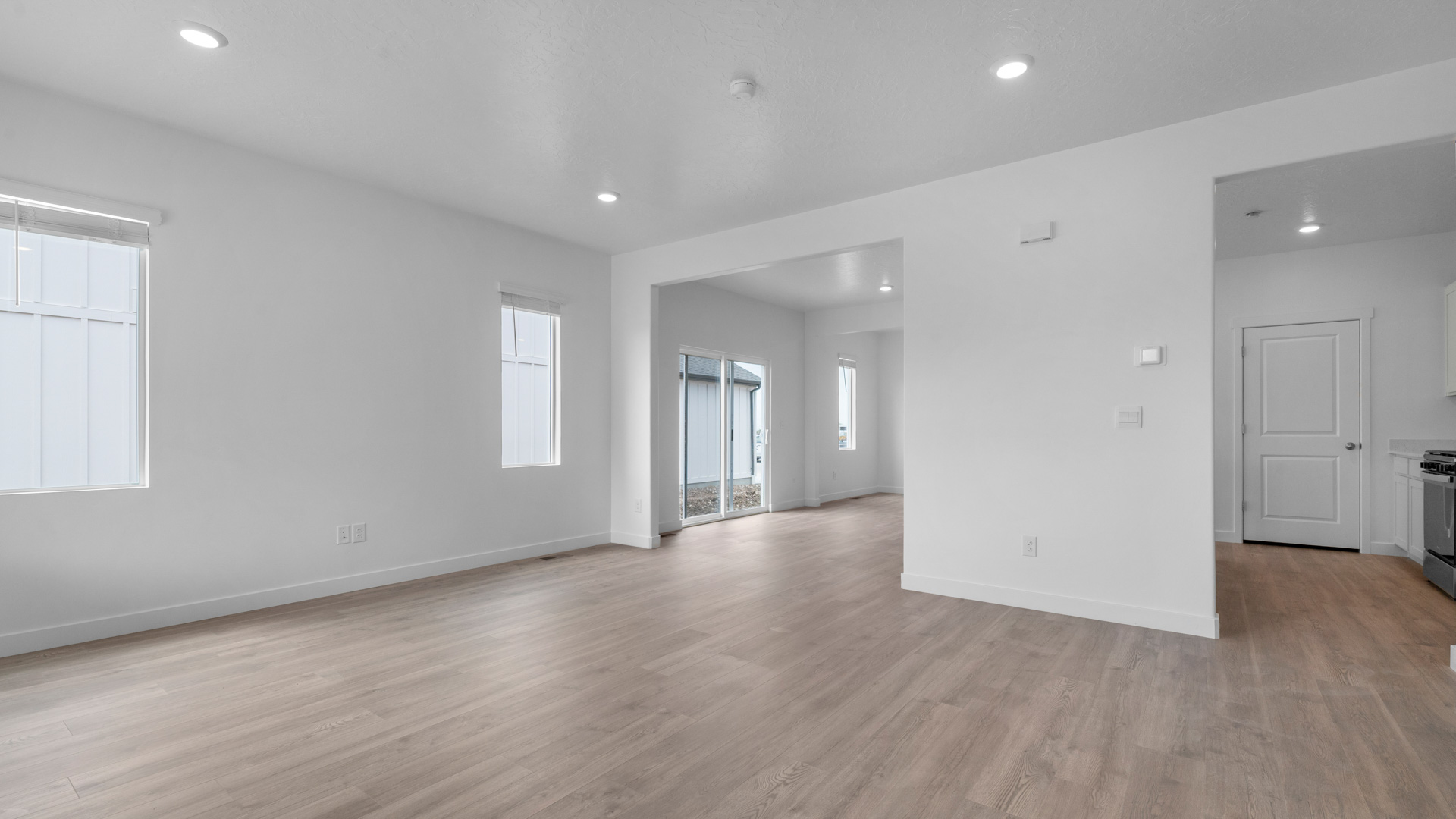 Living room with windows.