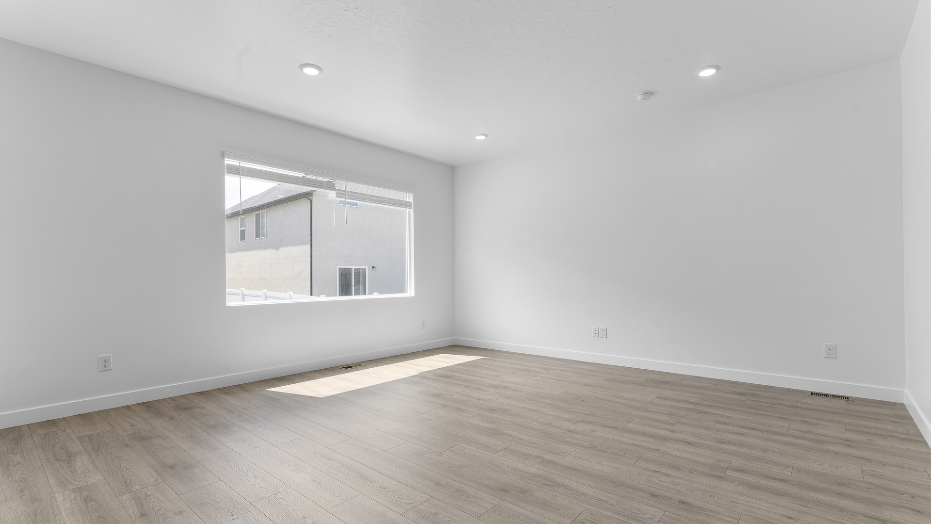 New home with scandinavian exterior design in Salem, Utah.