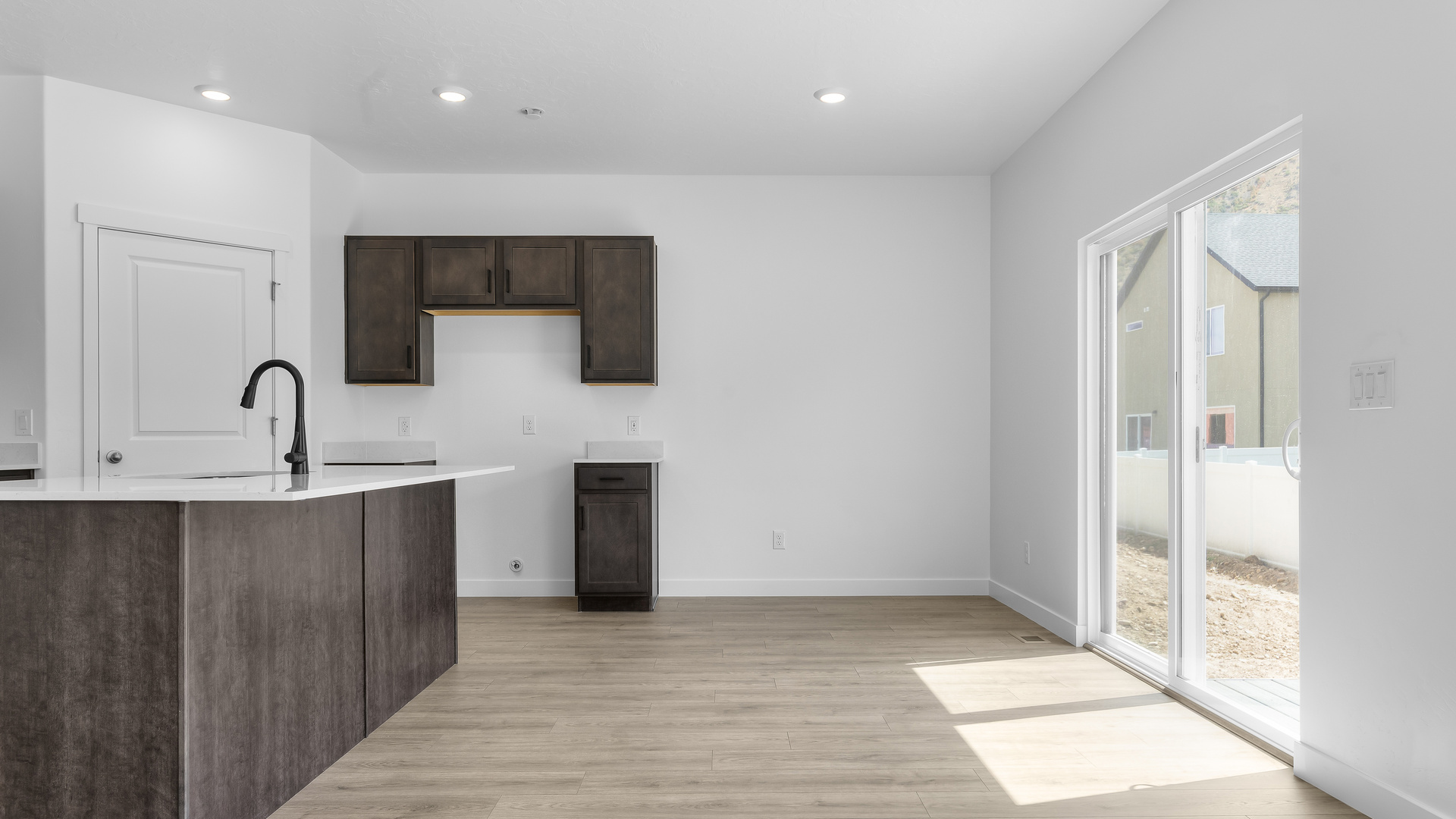 New home with scandinavian exterior design in Salem, Utah.