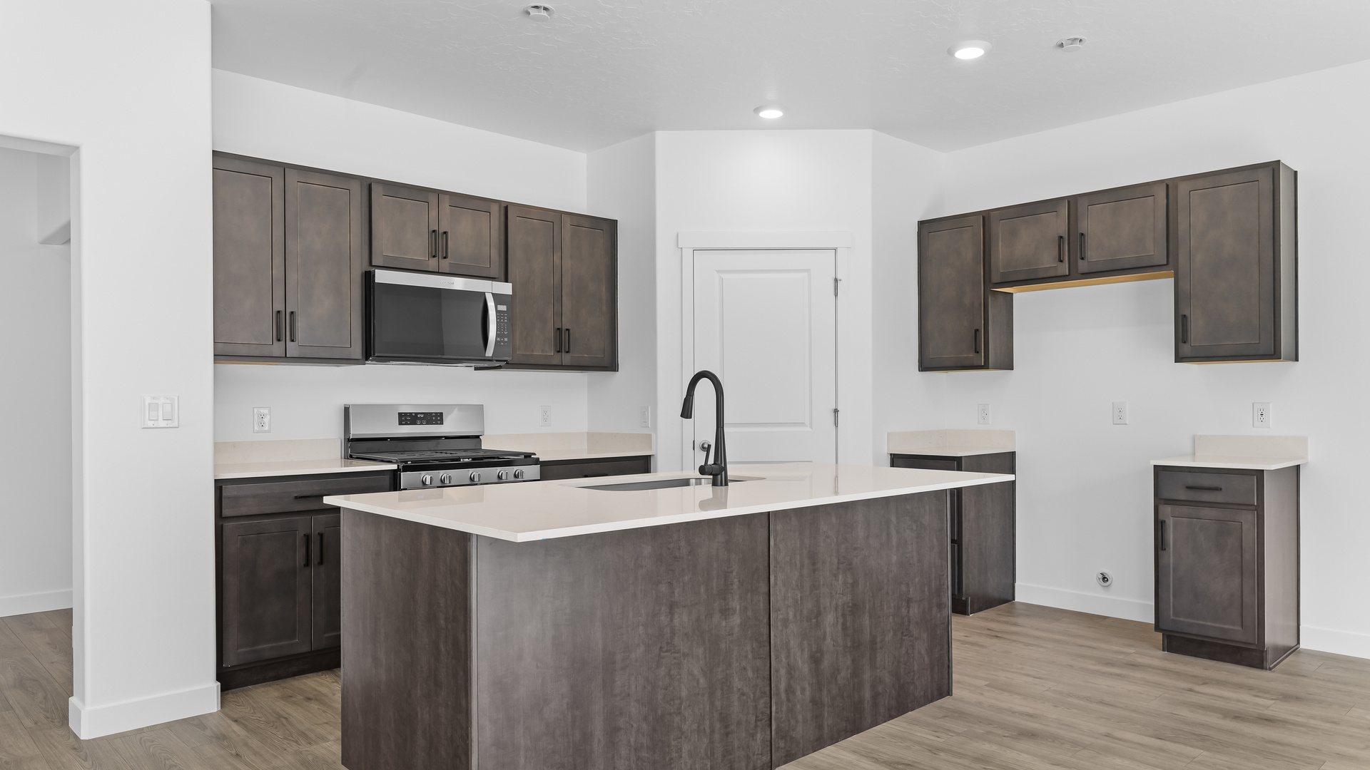 New home with scandinavian exterior design in Salem, Utah.