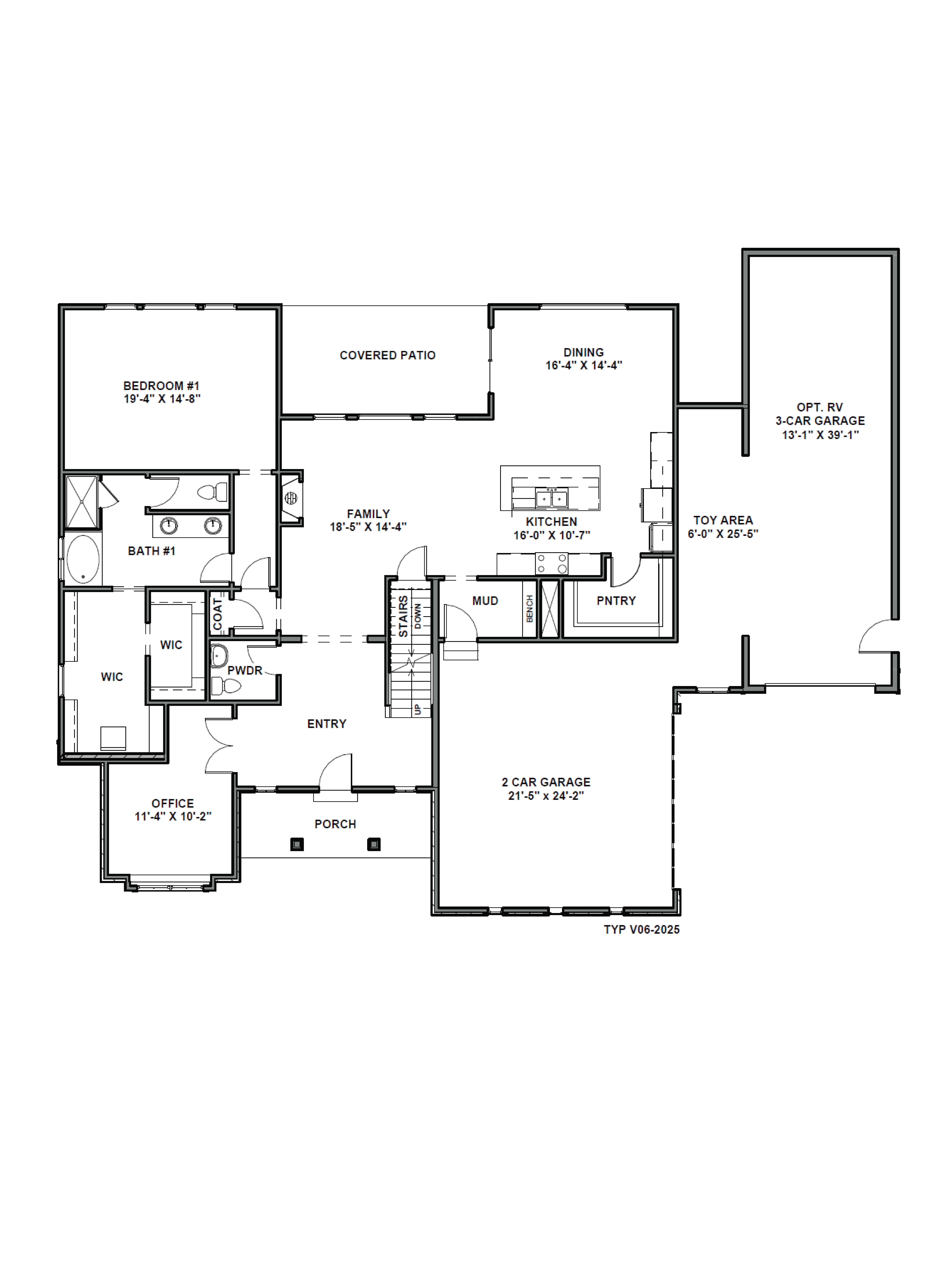 first floor of the kingsley plan in salem, utah