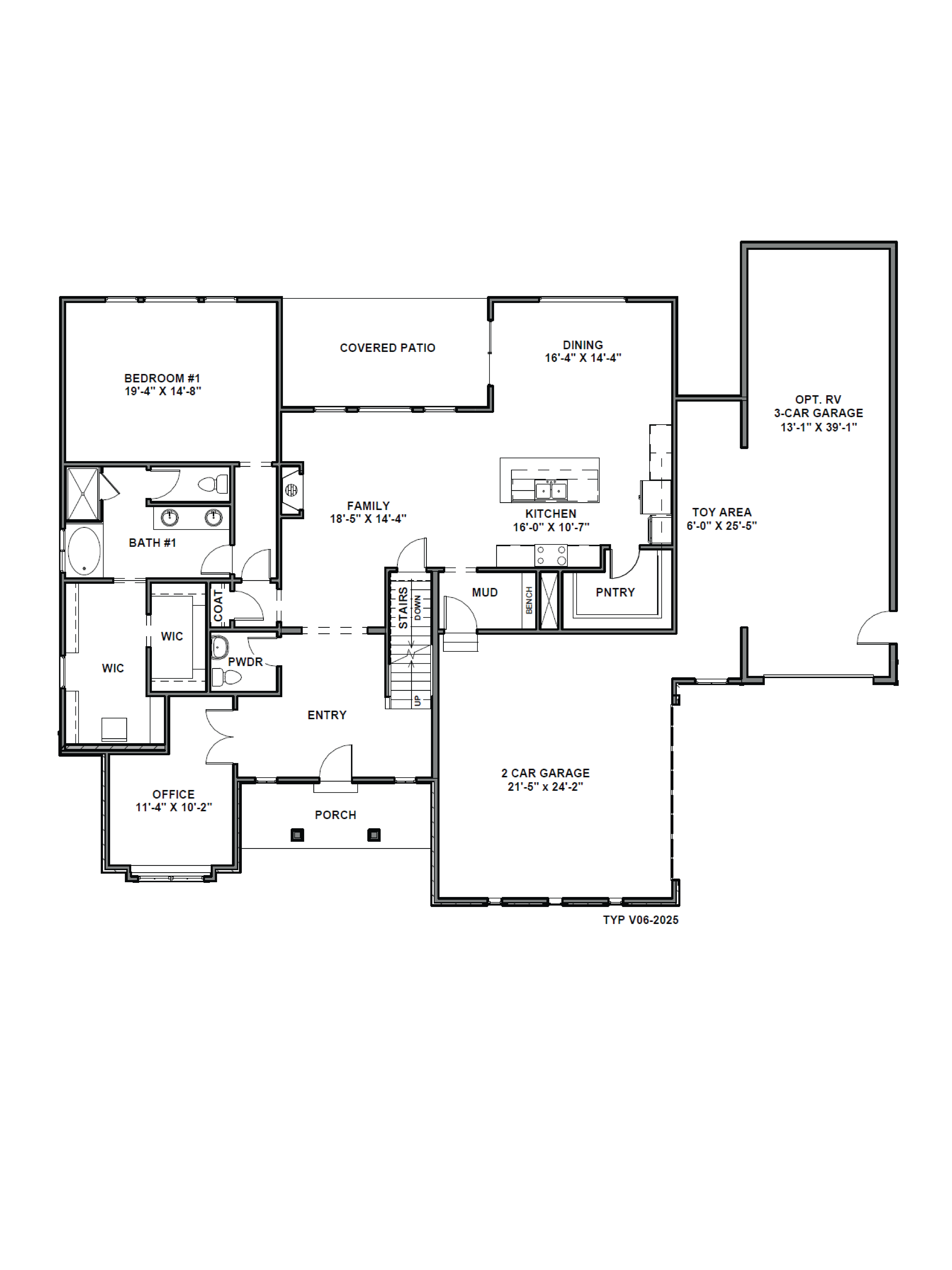 first floor of the kingsley plan in salem, utah