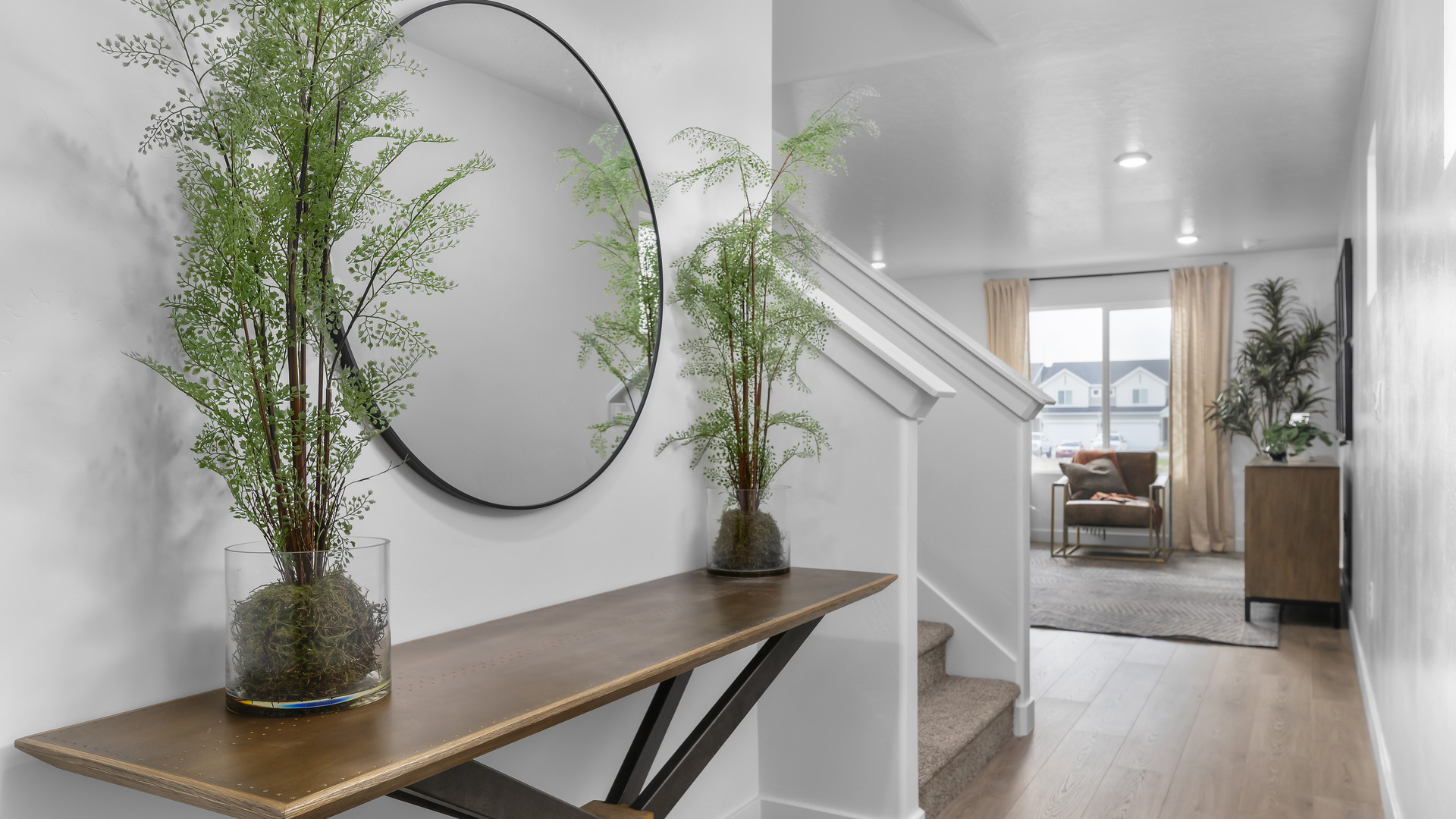 Wide entryway into the main living space.