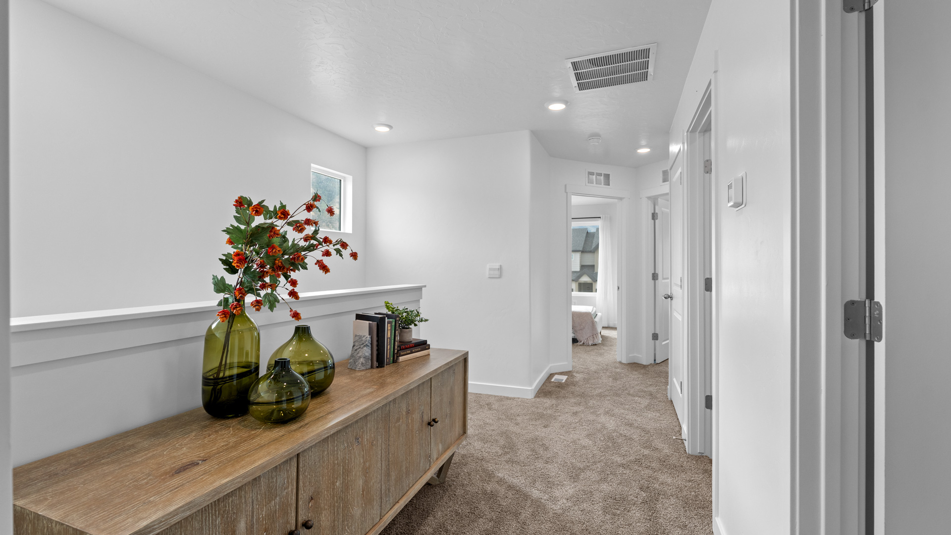 Upstairs loft into bedrooms.