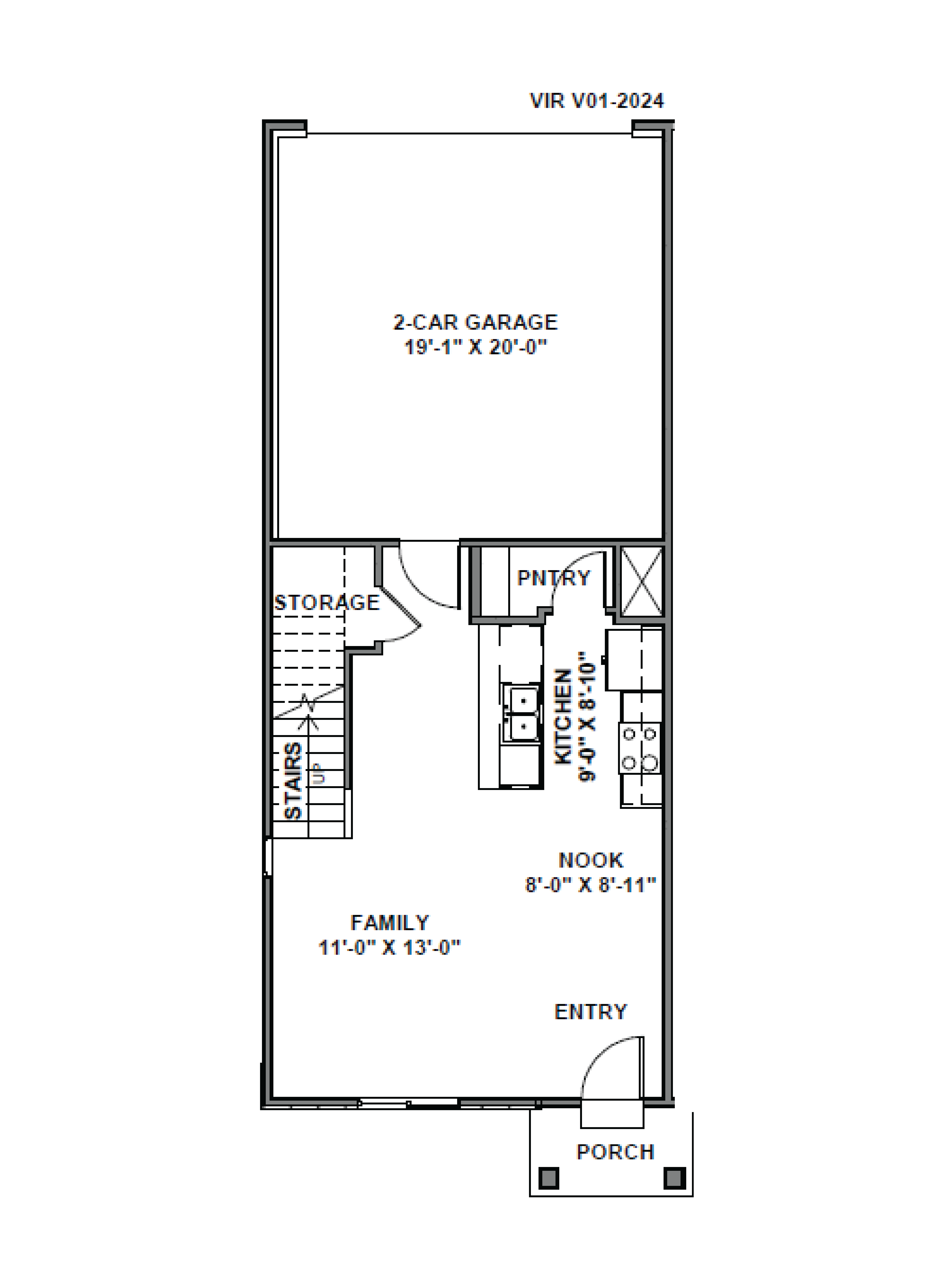 first floor of our dalton floorplan in our viridina community in salem, utah