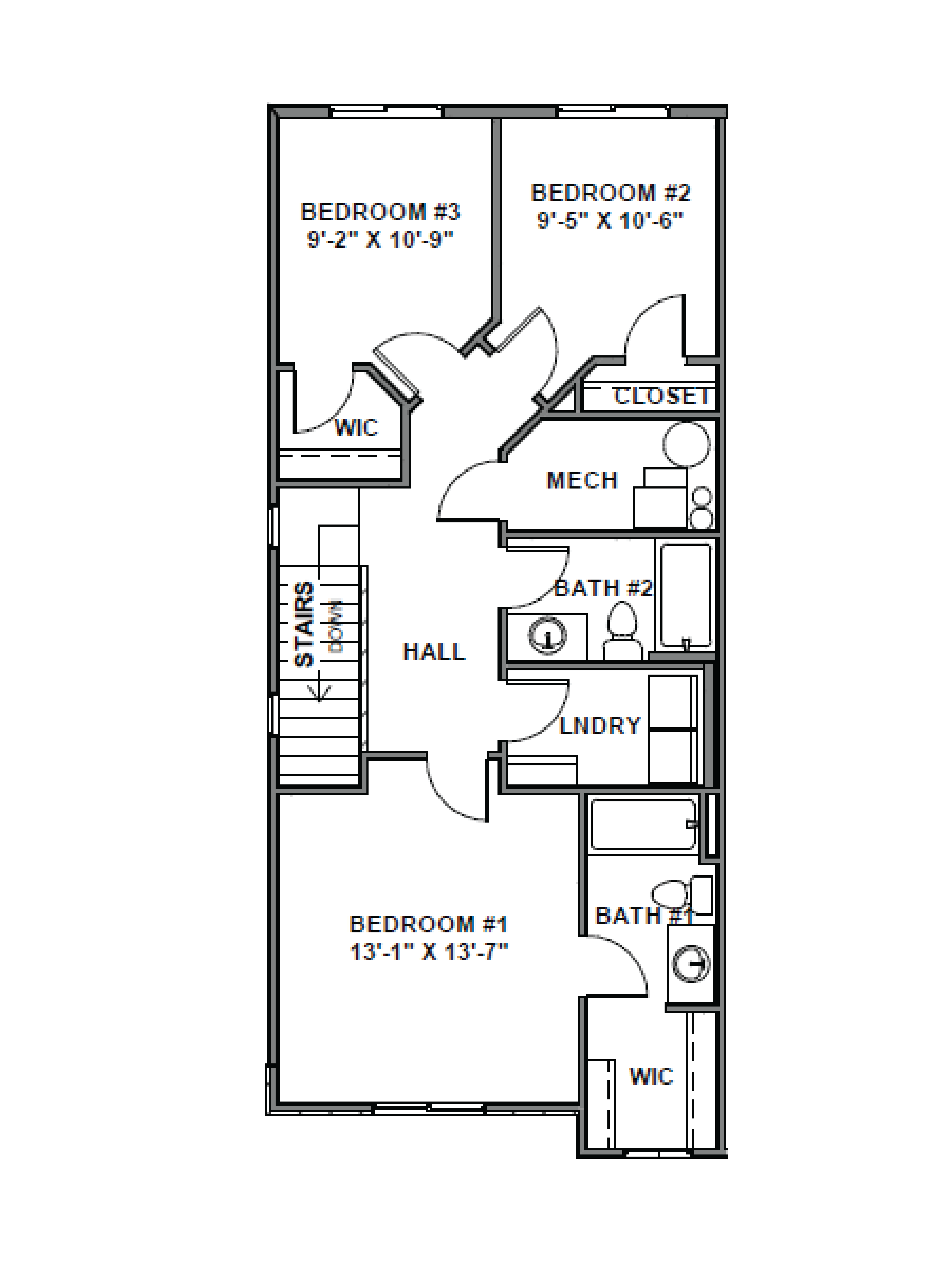 second floor of our dalton floorplan in our viridina community in salem, utah