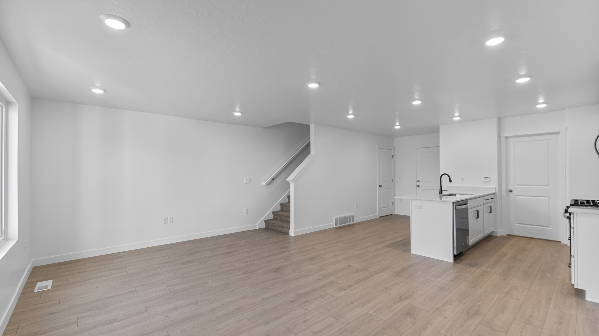 Main living space with large window
