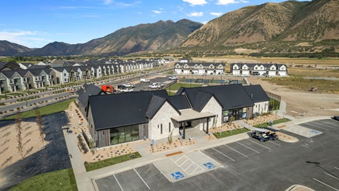 Viridian clubhouse exterior in Salem Utah