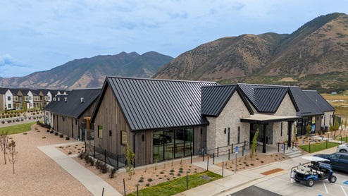 Viridian clubhouse exterior in Salem Utah