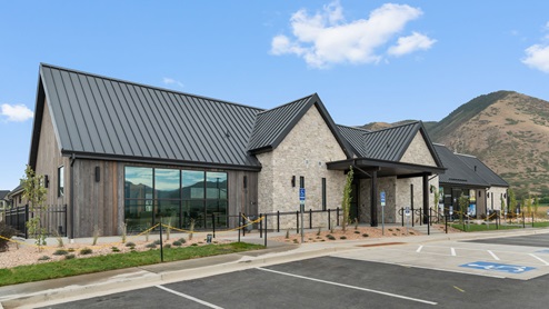 Viridian clubhouse exterior in Salem Utah
