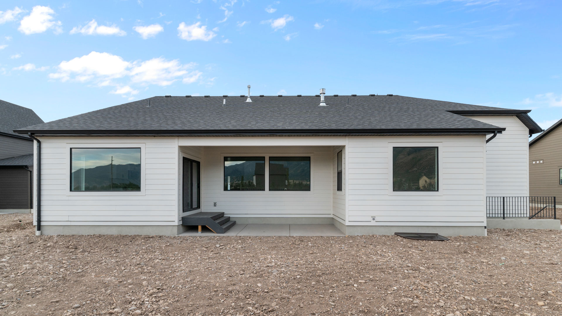 Back exterior of home.