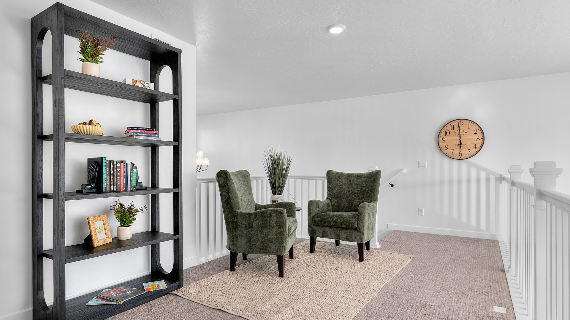 Open loft with recessed lighting