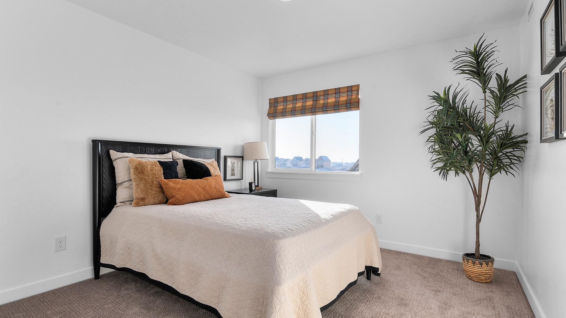 Bedroom with large picture window