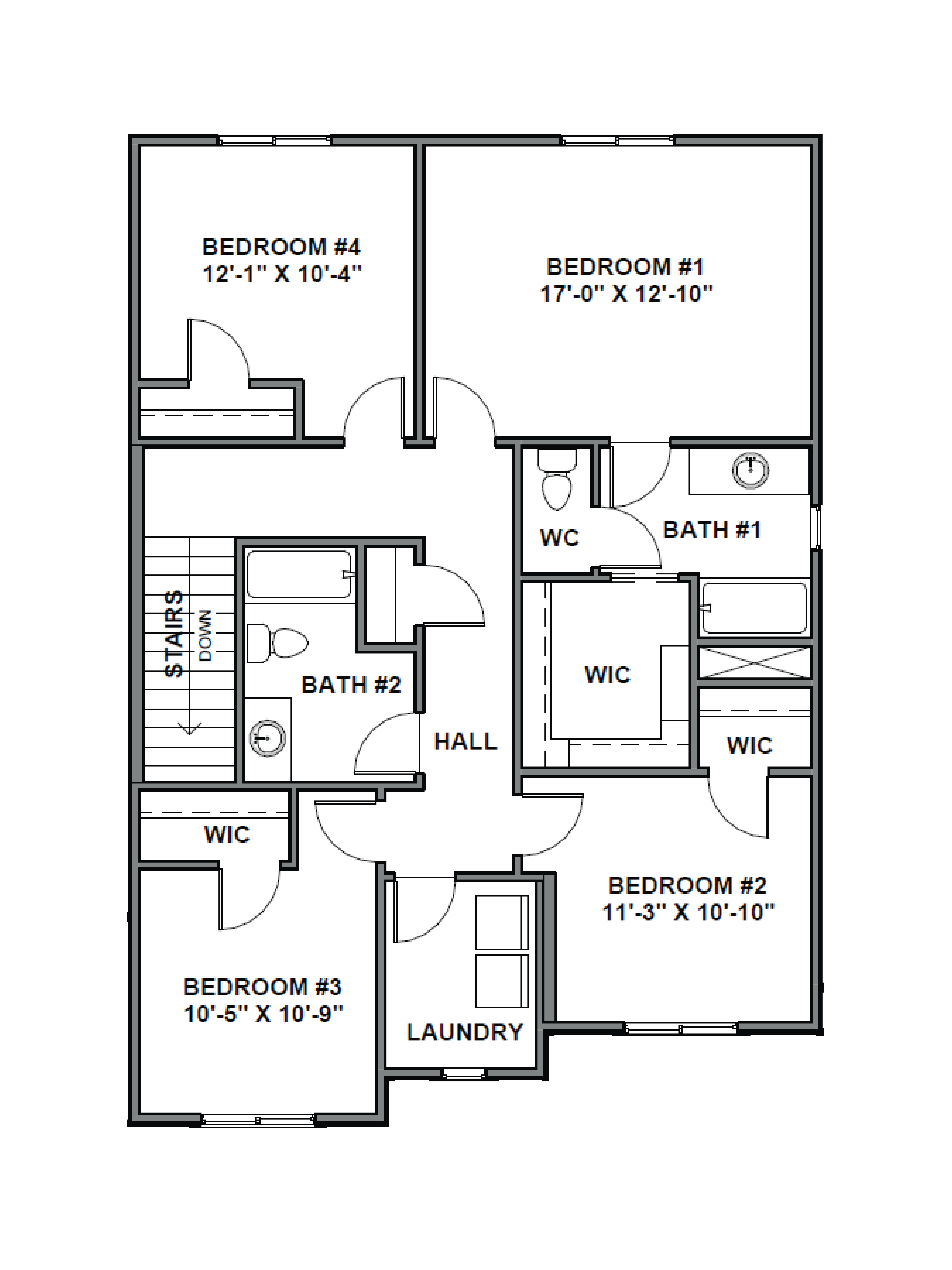Second floor of our cheechwood plan in lehi, utah