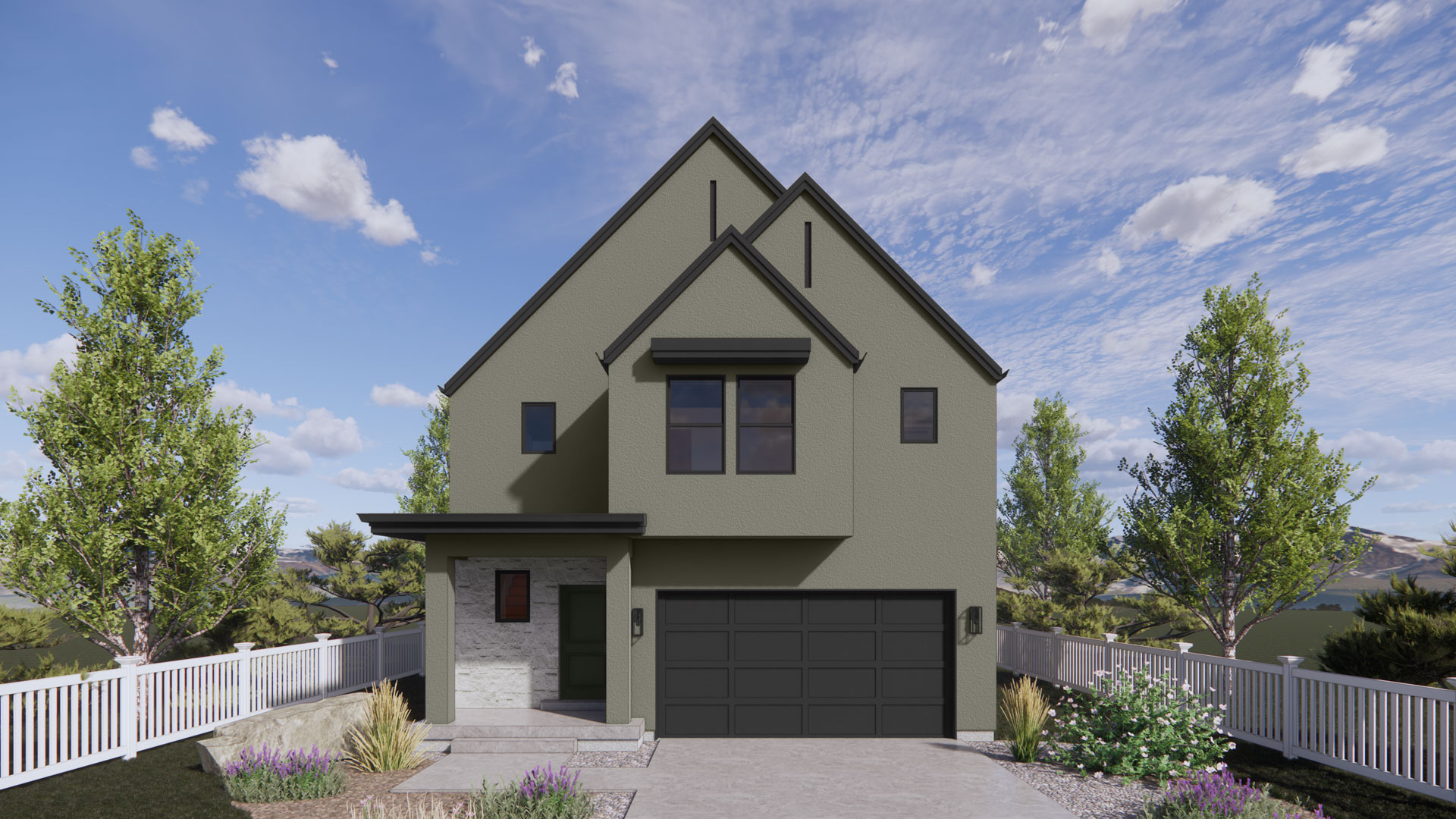 Dogwood transitional elevation.