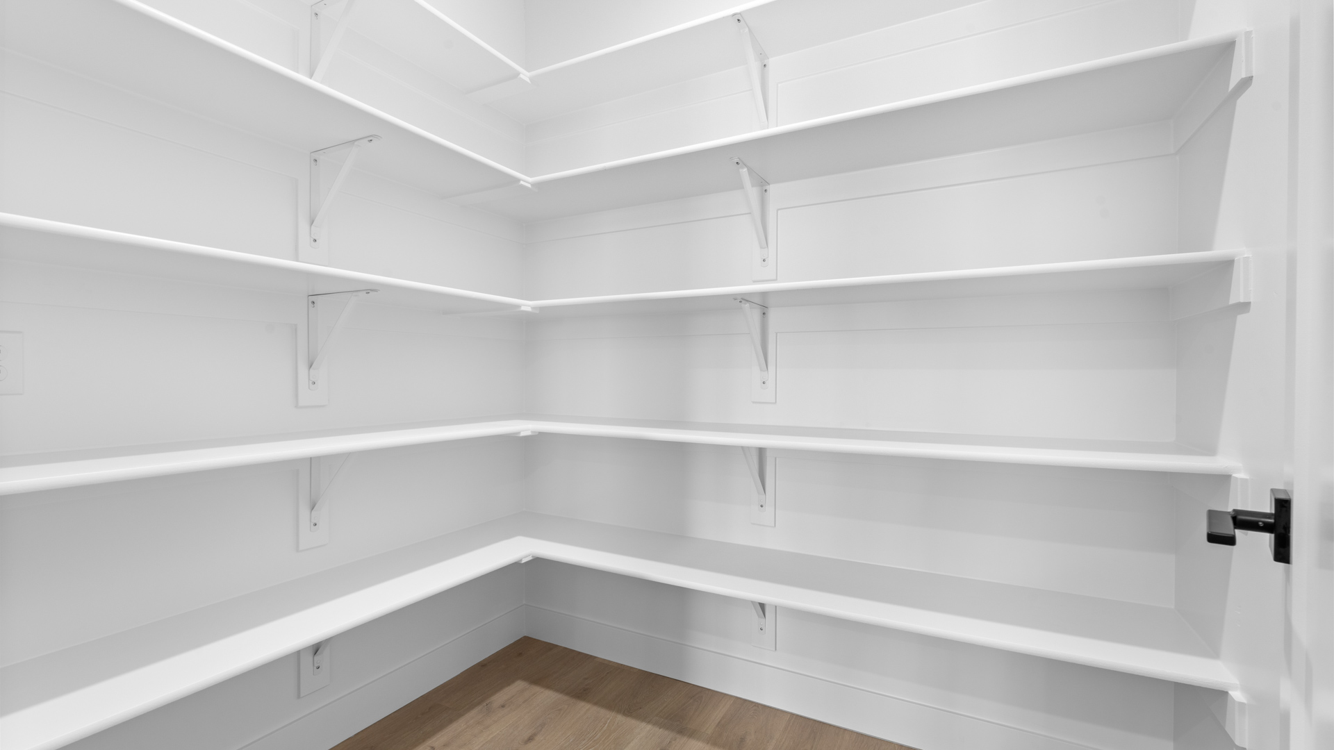 Large kitchen walk-in pantry.