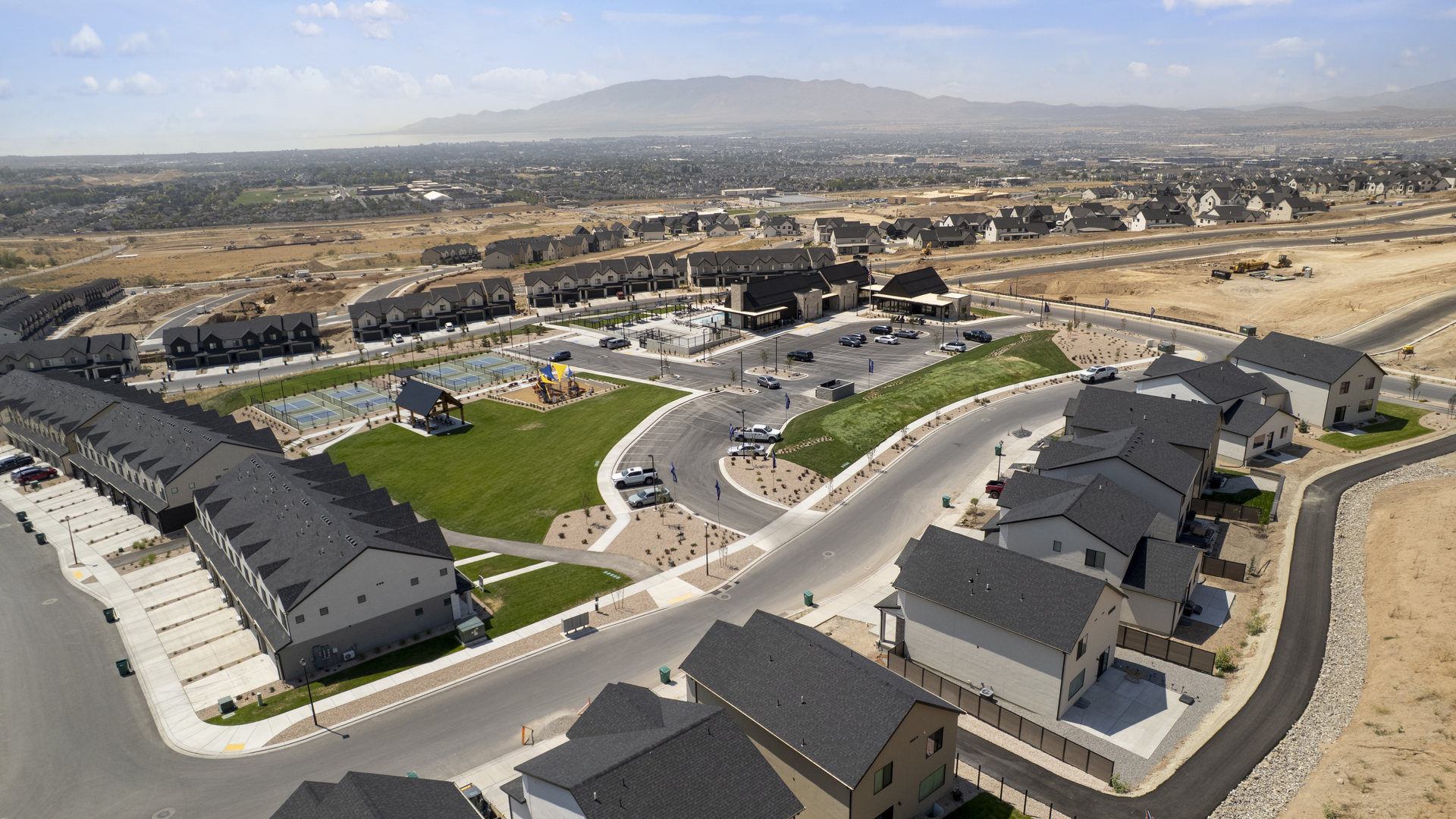 Inverness aerials of community in May.