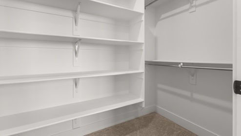 Spacious walk-in closet.