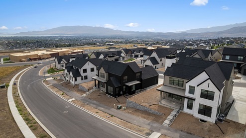 September Aerial Inverness in Lehi Utah.
