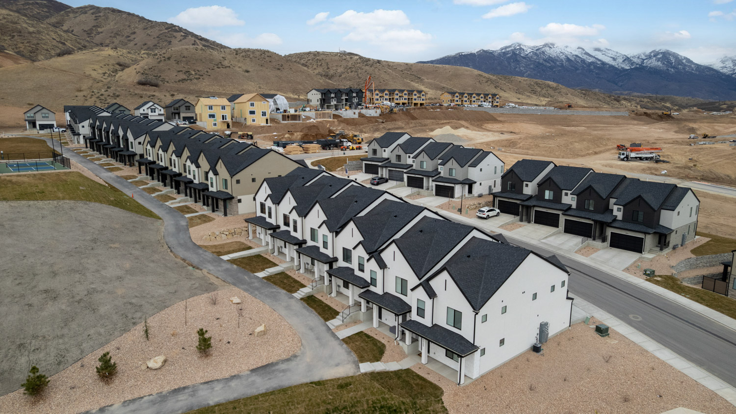 Inverness Aerials and townhome views March.