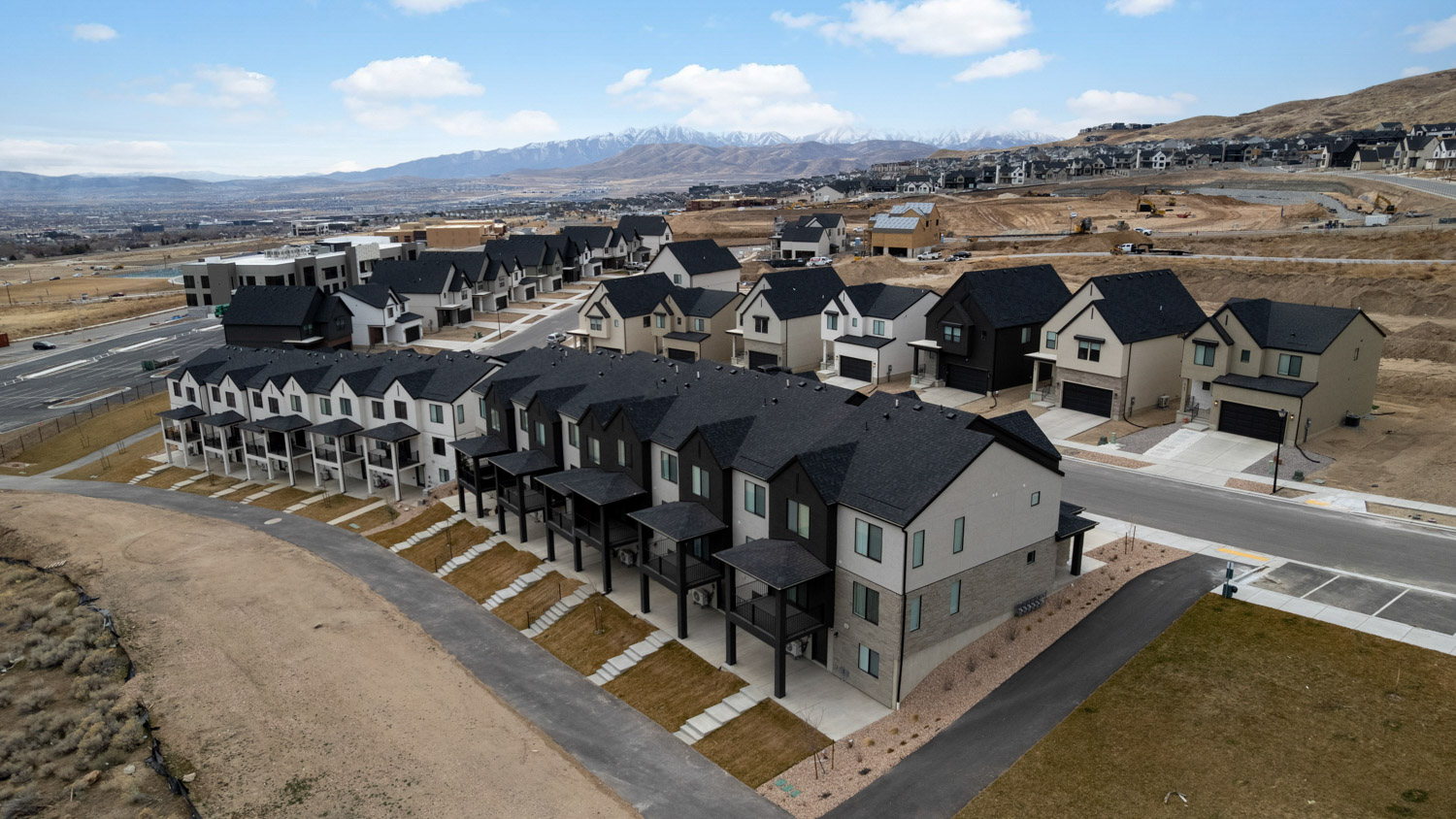 Inverness Aerials and townhome views March.