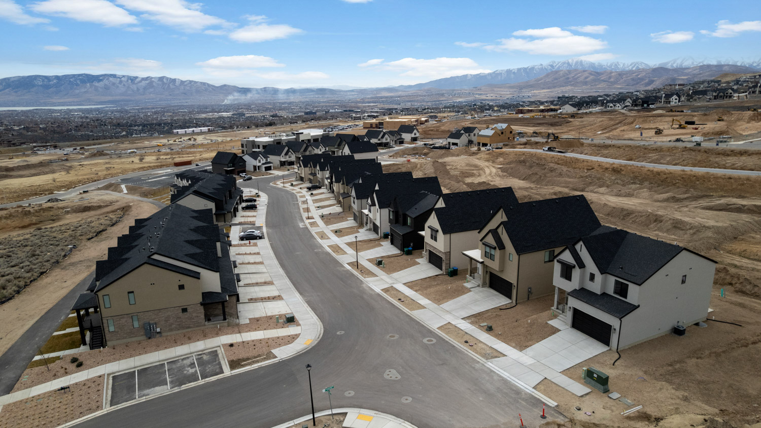 Inverness Aerials and townhome views March.