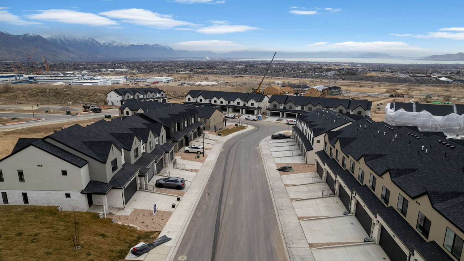 Inverness Aerials and townhome views March.