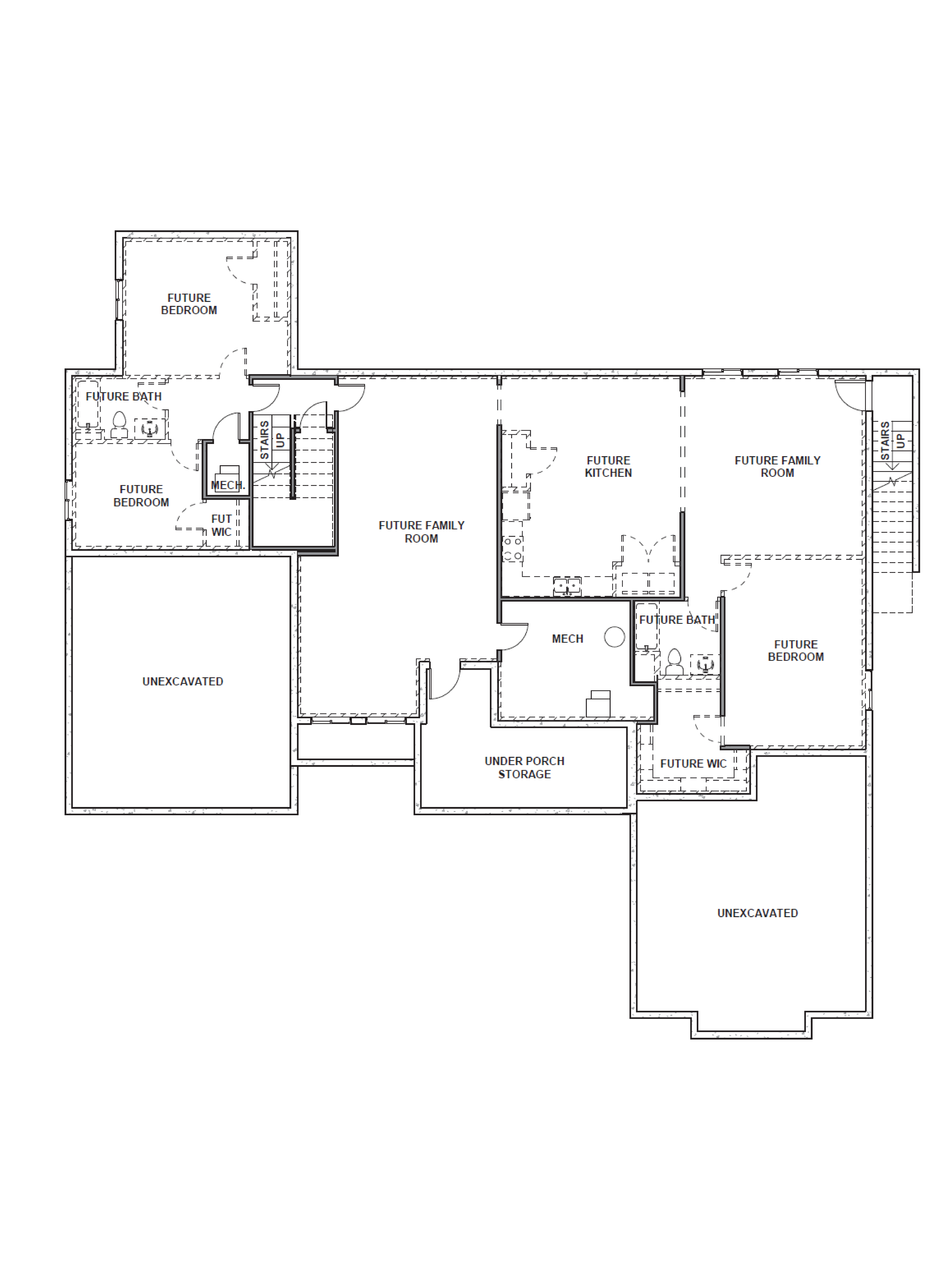 first floor in the dunbar floorplan in inverness community in lehi, utah