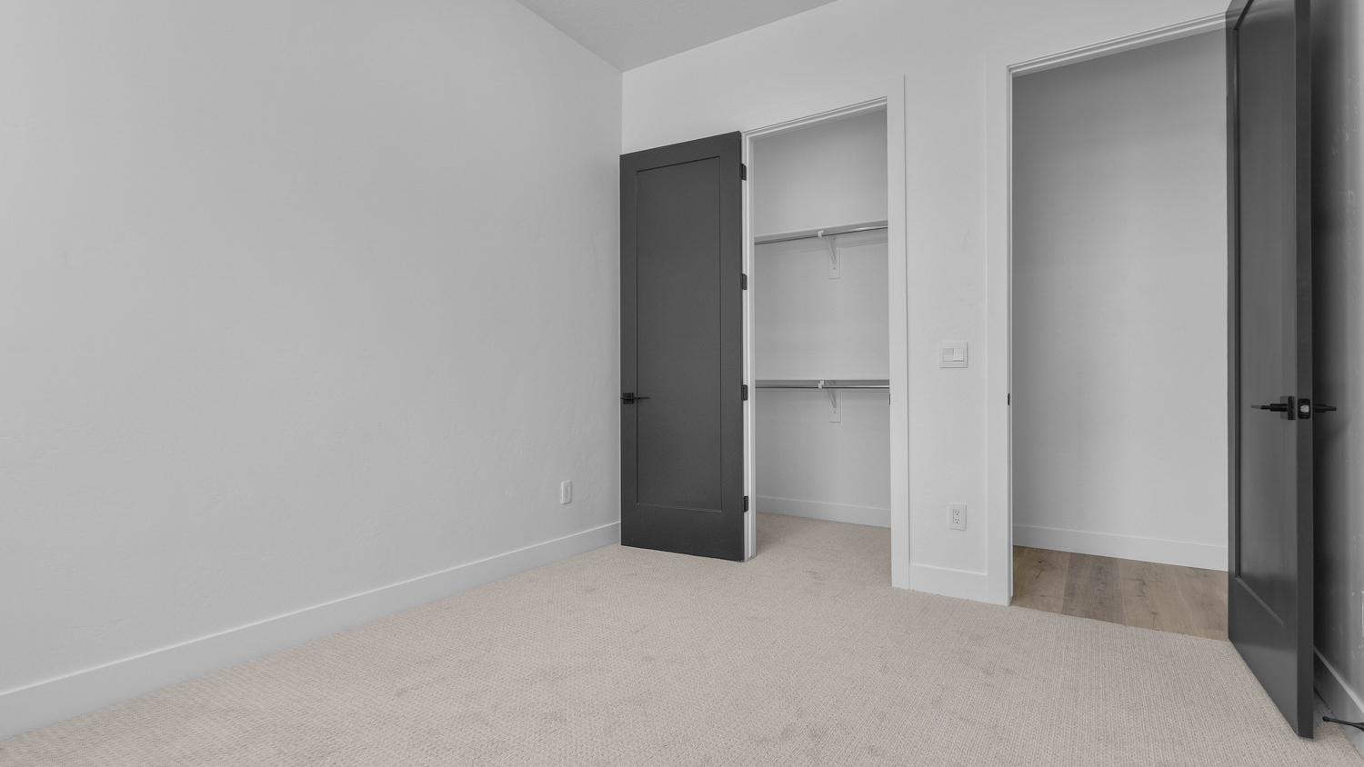 Bedroom with large walk-in closet..
