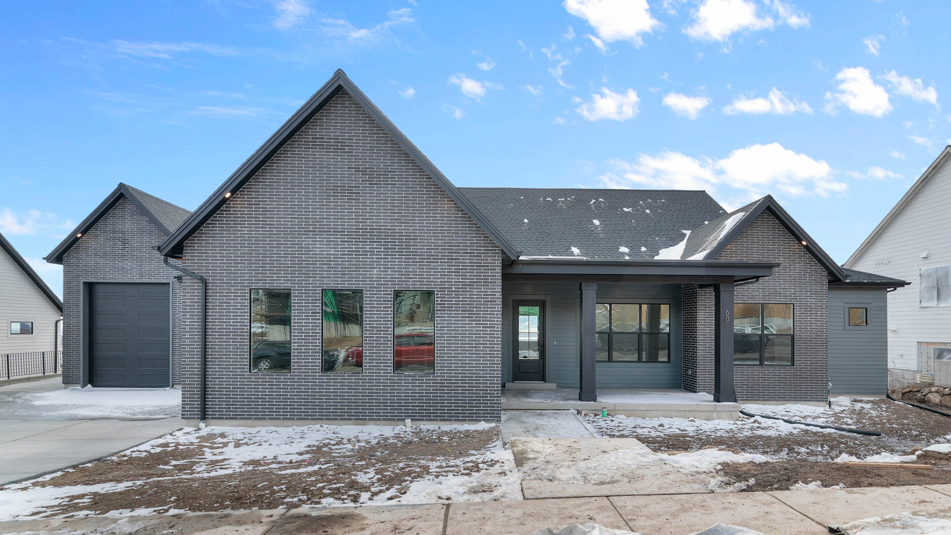 Timberlake farmhouse elevation.