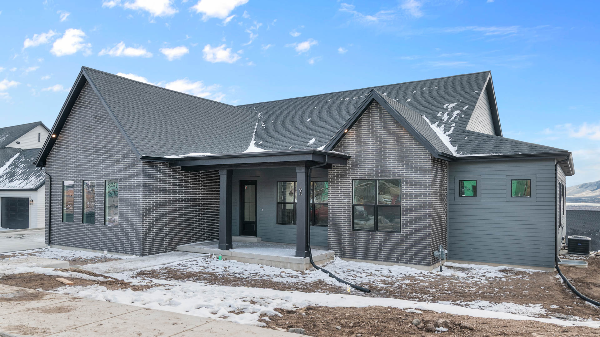 Timberlake farmhouse elevation.