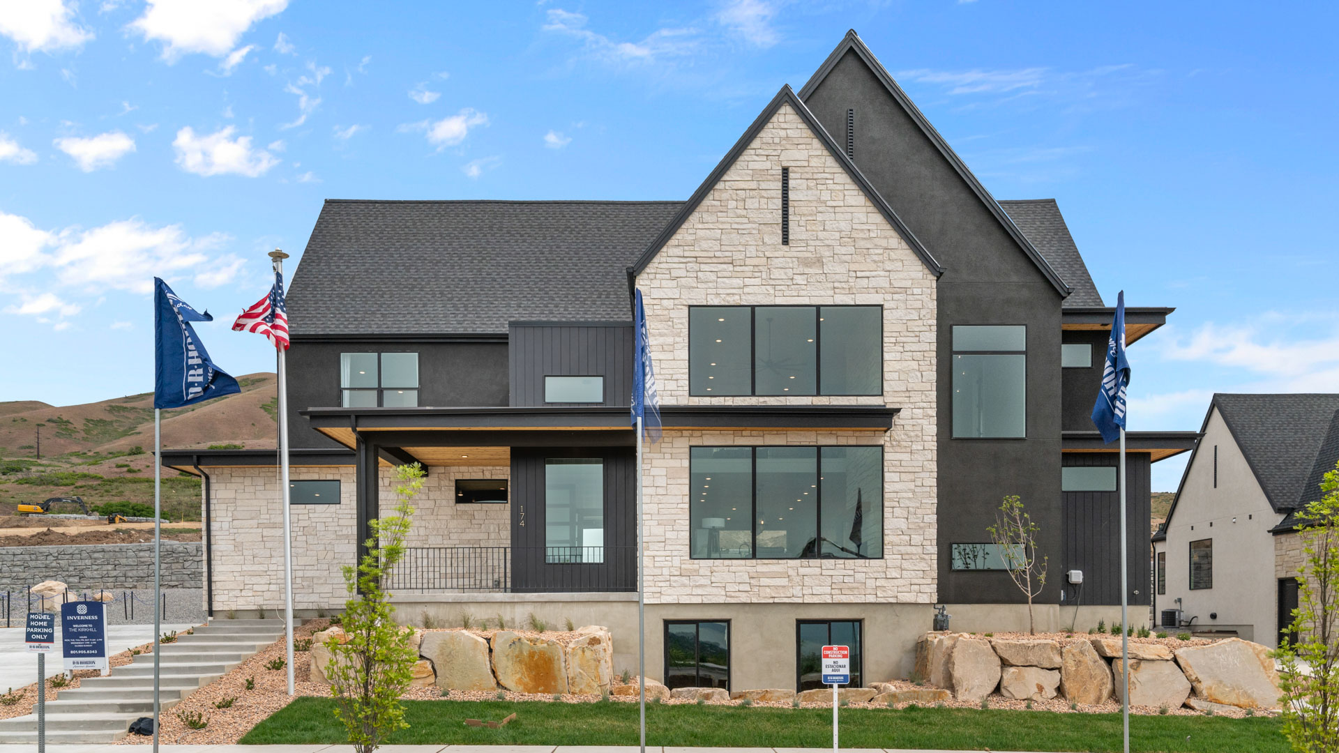 Kirkhill home transitional exterior