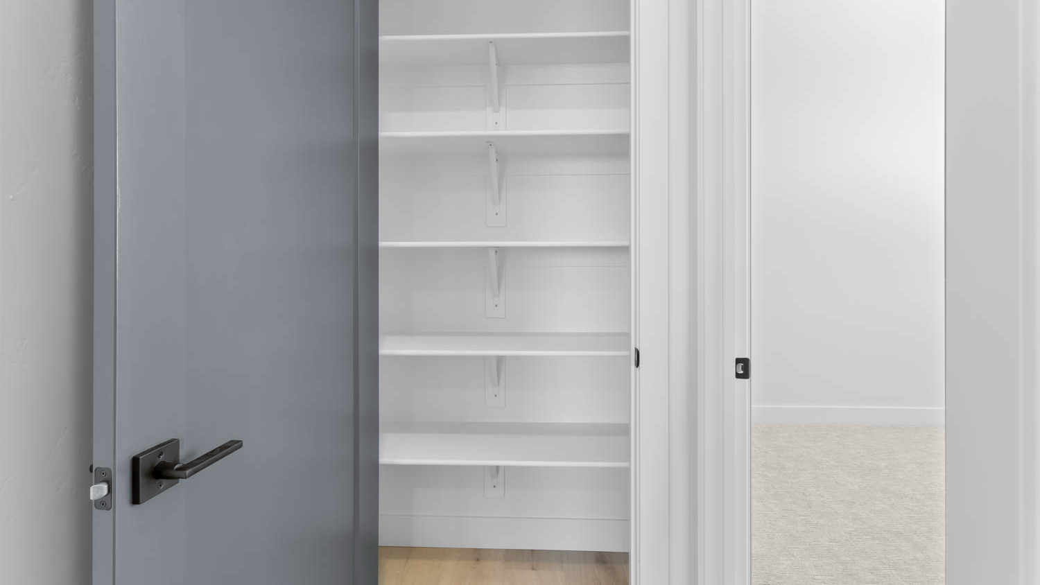 Bedroom with large walk-in closet..