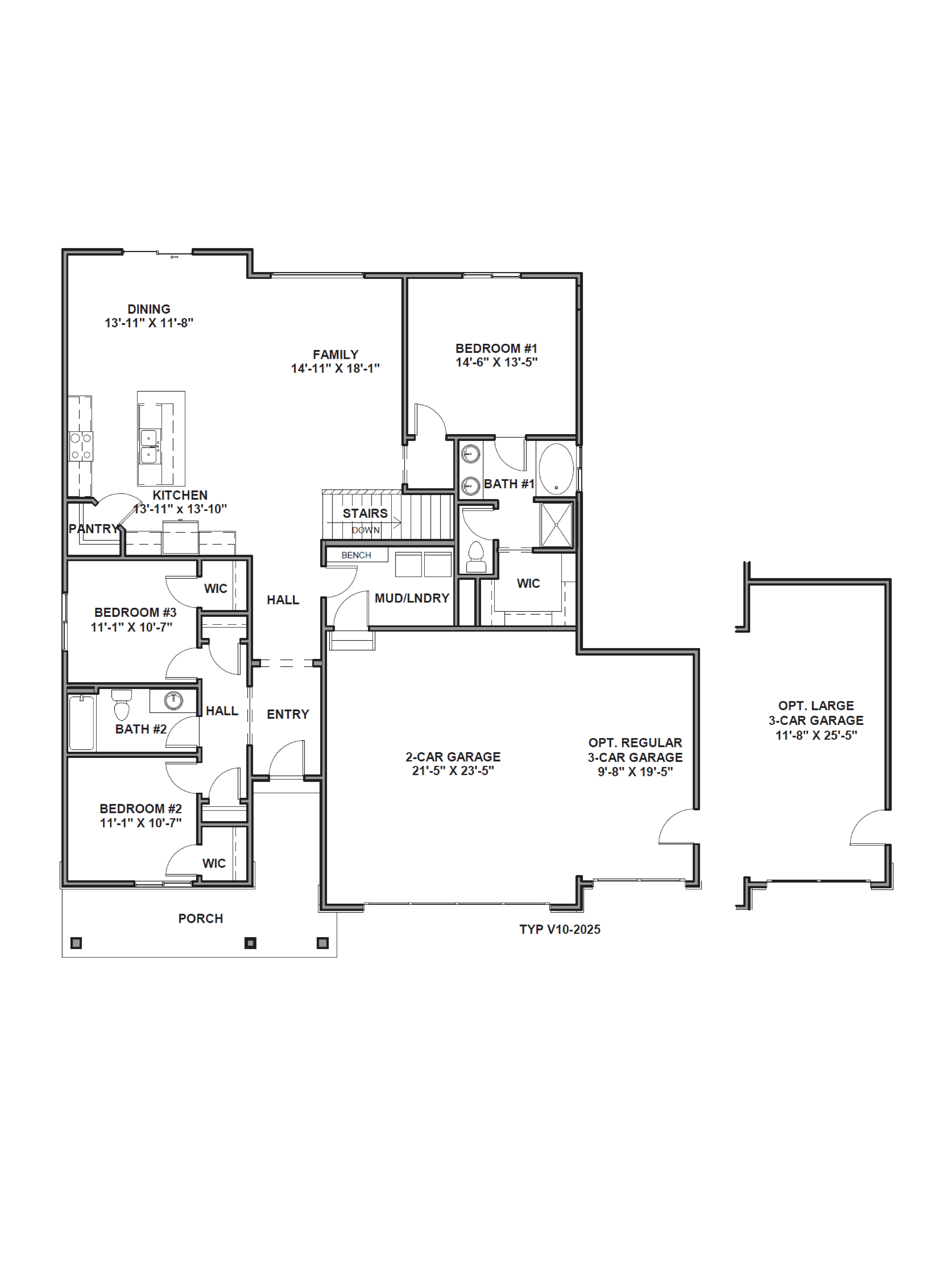 first floor of the monroe floorplan in inverness community in lehi, utah