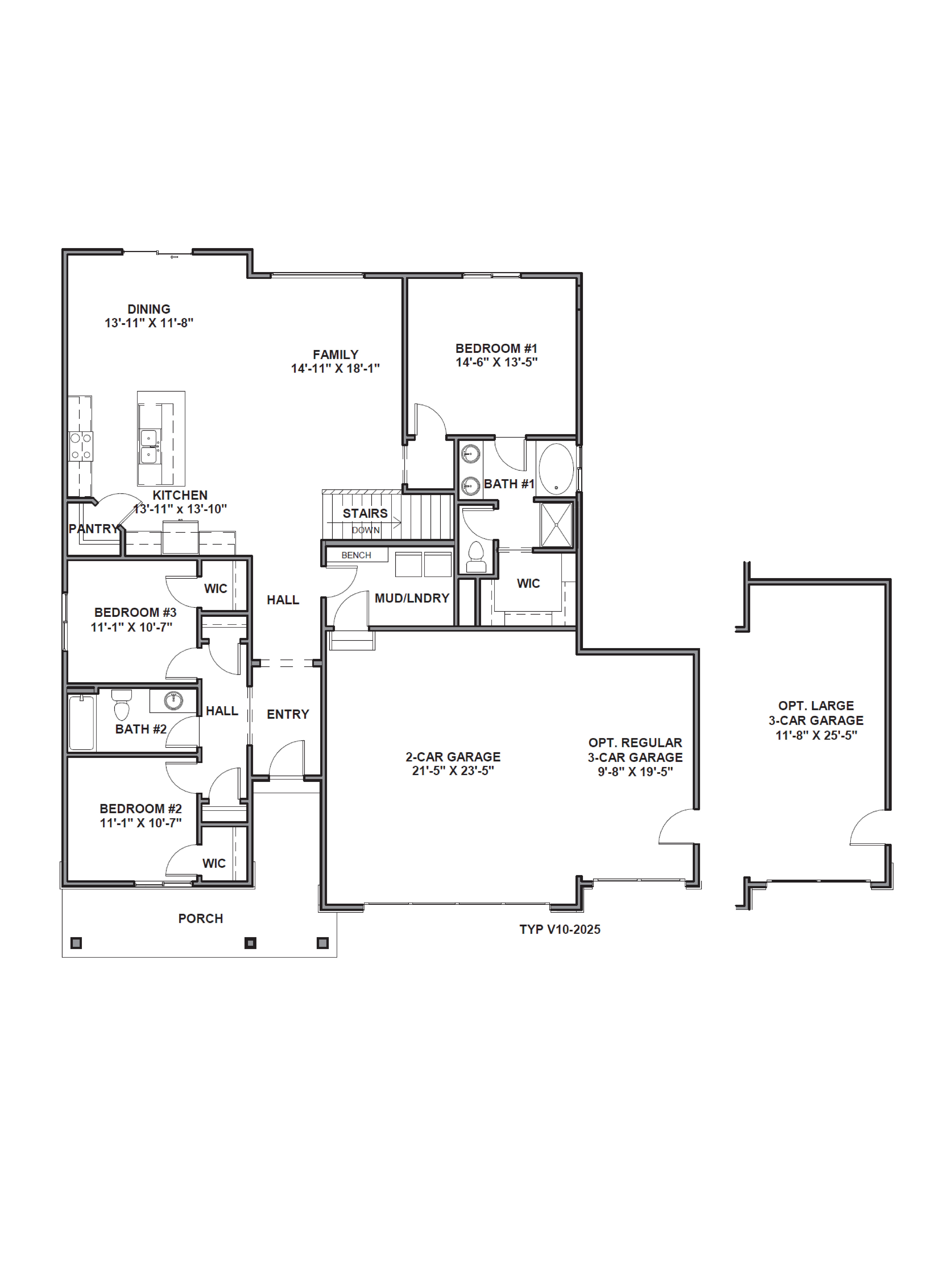 first floor of the monroe floorplan in inverness community in lehi, utah