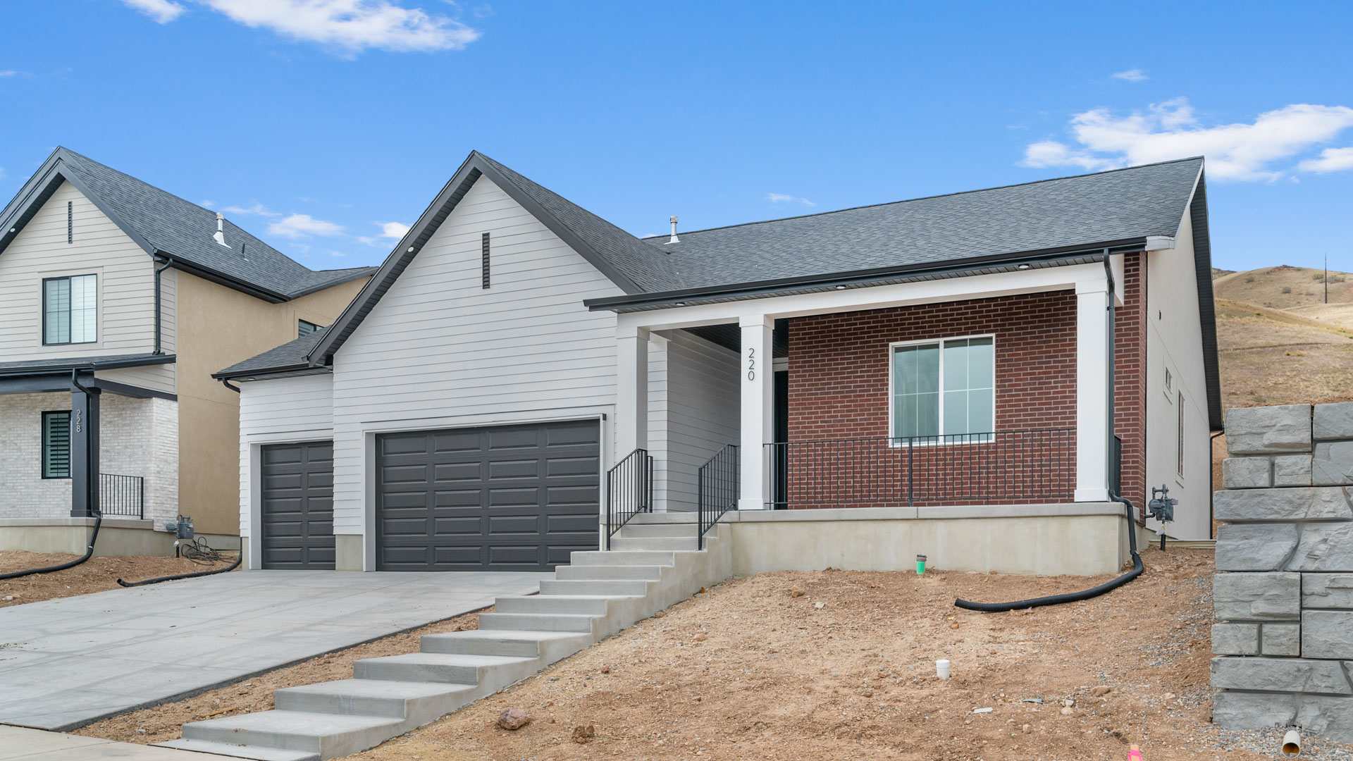 Modern farmhouse elevation Monroe Exterior.